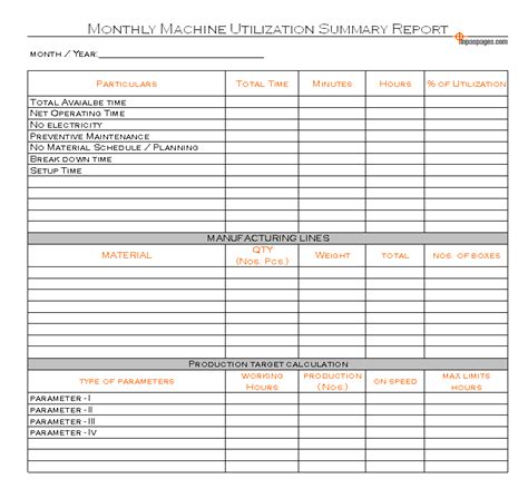 The information provided here is basic and designed to help users to distinguish the difference between different. Machine Utilization analysis and report