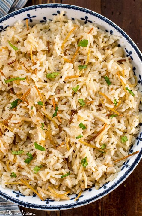 Rice Pilaf Recipe With Vermicelli Flavor Mosaic
