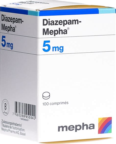 Diazepam Mepha Tabletten 5mg Dose 100 Stück In Der Adler Apotheke