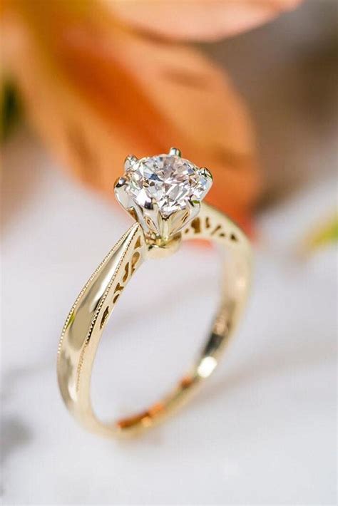Bought my engagement ring at zcova. 42 The Best Yellow Gold Engagement Rings From Pinterest | Oh So Perfect Proposal