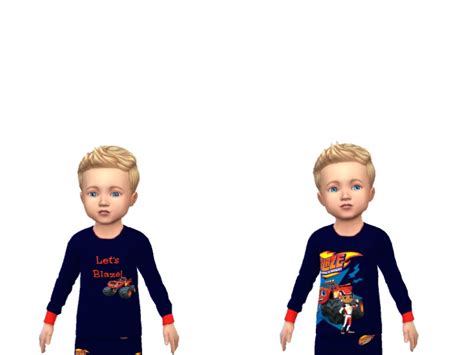 The Sims Resource Blaze Toddler Pj Tops