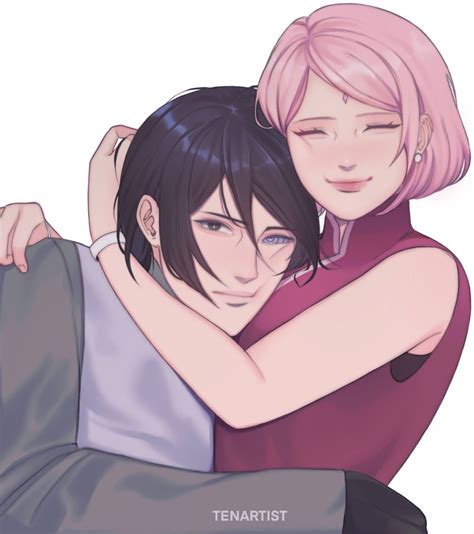 pin de sarada uchiha en sakura uchiha parejas de naruto anime saske uchiha