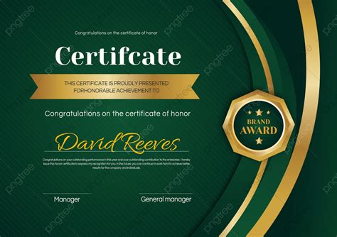 Certificado De Logro Académico Verde Oscuro Descarga Gratuita De