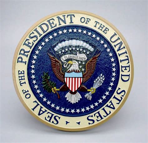 Presidential Seal 10 Mahogany Wall Plaque Podium Seal