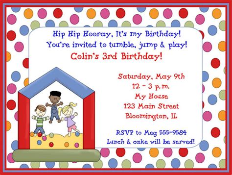 Free Printable Birthday Party Invitation Wording Example Bagvania