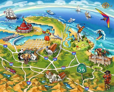 San Diego Tourist Attractions Map Best Tourist Places In The World