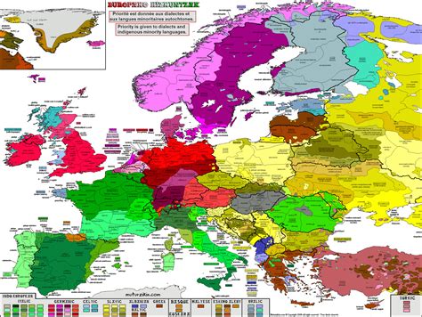 Detailed Map Of The Languages Spoken In Europe Vivid Maps