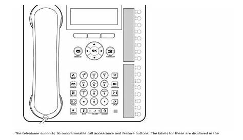 avaya definity 6211 quick reference guide
