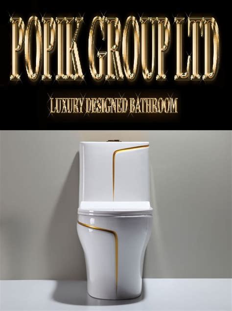 Luxury Diamond White Bathroom Gold Line Wc Toilet Seat Etsy