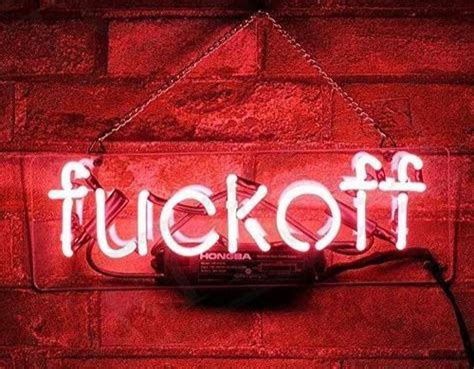 Fuck Off Led Neon Sign Custom Art Decor Modern Desing Etsy