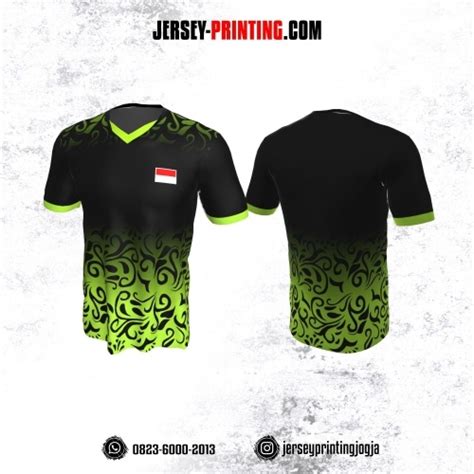 Desain Jersey Batik Warna Hijau Jersey Printing Bikin Jersey Satuan