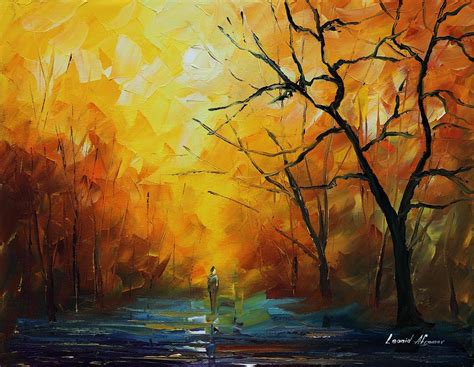 Yellow Fog 2 Palette Knife Oil Painting On Canvas By