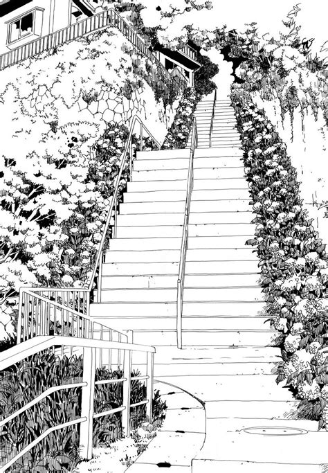 Pin By Juliana On Manga Landscape Sketch Landscape Drawings