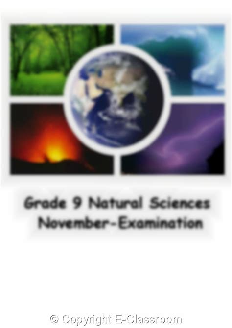 Grade 9 Natural Sciences Term 4 E Classroom