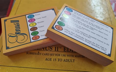 Vintage Trivial Pursuit Set Of 50 Extra Cards From Genus Ii Etsy
