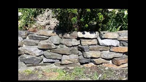 How To Build Rock Garden Wall Youtube