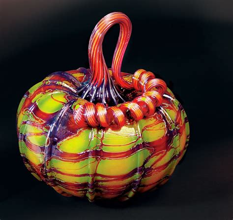 Decorative Glass Pumpkins | Glass pumpkins, Art glass pumpkin, Glass decor