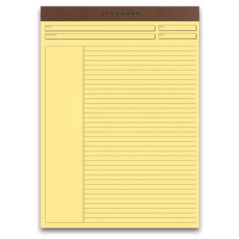 Freeleaf Yellow Annotation Ruled Pads Set Of 5 Legal Pad