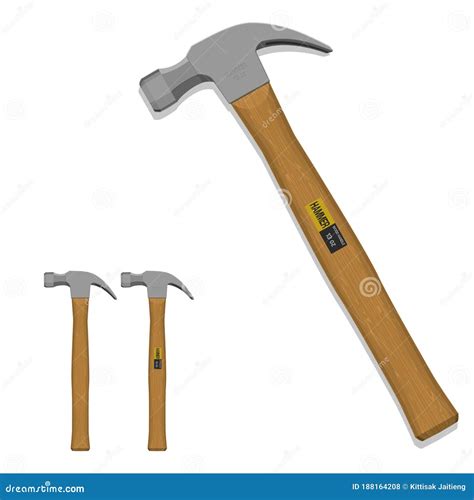 An Isolated Hammer On Transparent Background There Are Marking Hammer