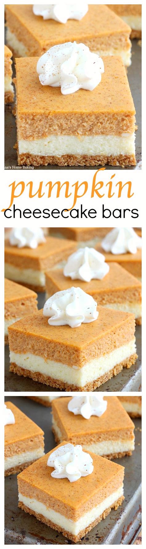 3 fruit and nut oatmeal cookies. Pumpkin cheesecake bars | Recipe | Pumpkin cheesecake bars ...