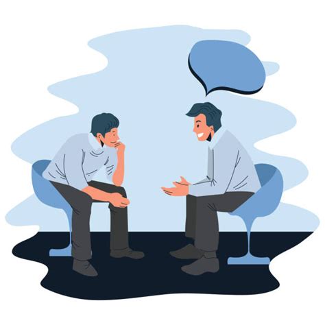 220 Background Of Two People Talking To Each Other Stock Illustrations