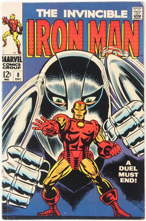 Vintage 1968 The Invincible Iron Man Issue 8 Marvel Comic Book