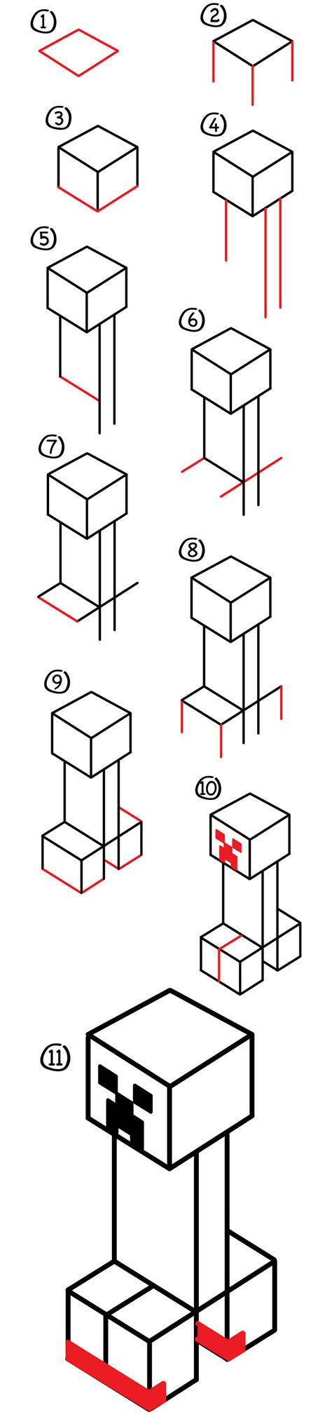 How To Draw A Minecraft Bee Step By Step Below Are 6 Steps To Drawing