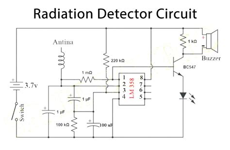 Radiation Detector Circuit Using Lm358 Ic
