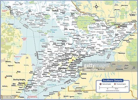 Map Of Southern Ontario Photos And Premium High Res Pictures Getty Images