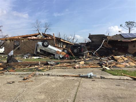Some 152.7mm (6in) of water is unloaded across an average of 9 days. NWS LIX - February 7, 2017 Eastern New Orleans, LA Tornado