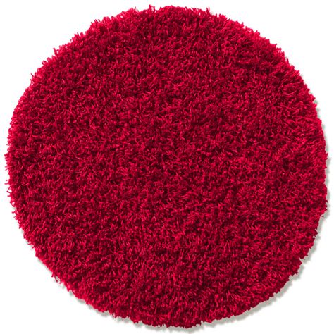 Finde deinen neuen teppich bei jysk. Teppich SHAGGY PLUS - rot - rund - Ø 67 cm | Einfarbige ...