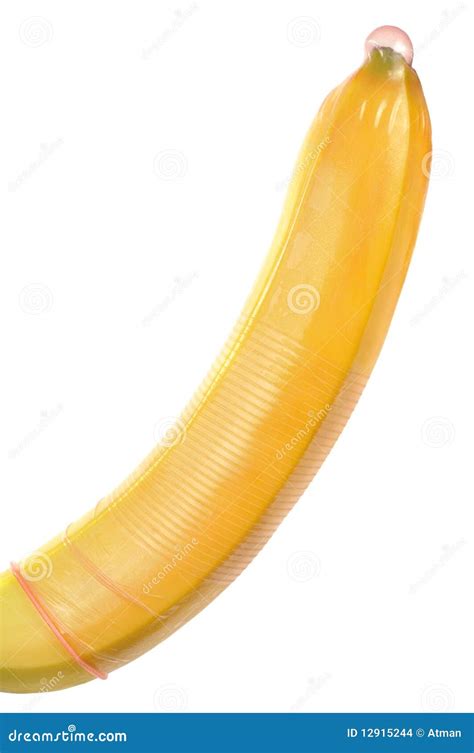 Condom On Banana Stock Images Image 12915244