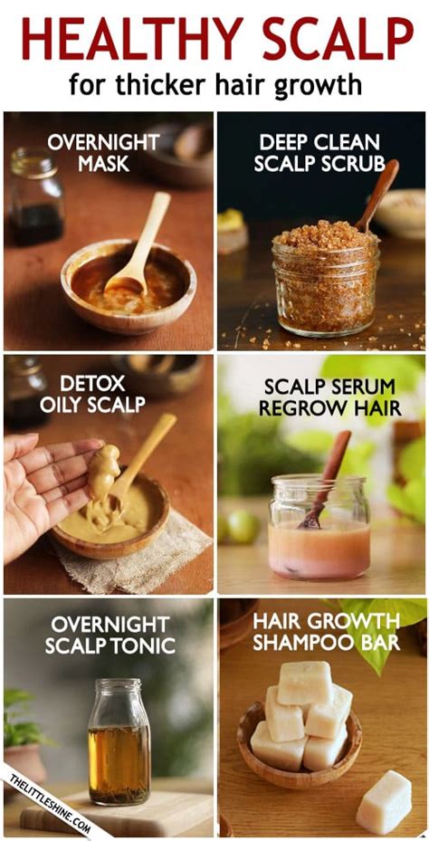 Healthy Scalp For Thicker Hair Growth The Little Shine
