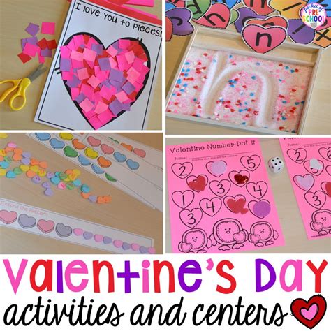 This is ideal for preschool students, struggling kindergarten students, or students with learning difficulties. Valentine's Day Themed Centers and Activities - Pocket of ...