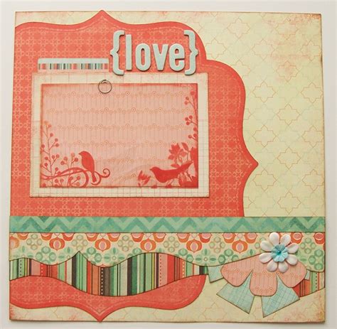 Love Premade 1 Page 12x12 Scrapbook Layout 895 Via Etsy Love