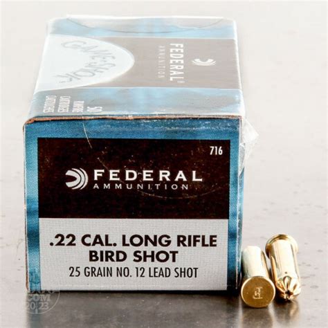 22 Long Rifle Lr 12 Shot Ammo For Sale By Federal 50 Rounds