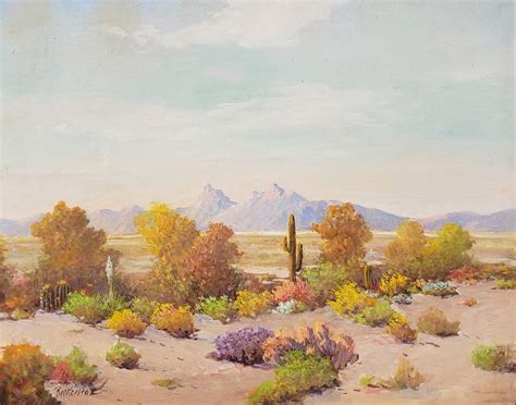 Untitled Superstition Wilderness Arizona Desert Scene C 1940