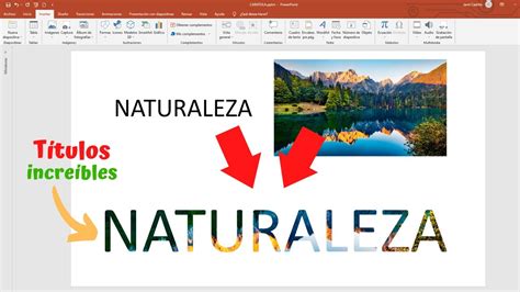 Títulos increíbles COMO COMBINAR IMAGEN Y TEXTO EN PowerPoint YouTube