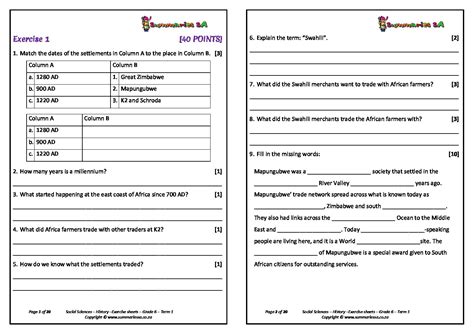 76 Free Grade 5 History Term 1 Worksheets Pdf Printable Docx Download