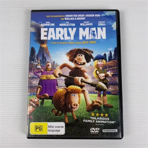 Early Man Dvd 2018 Animation Tom Hiddleston Eddie Redmayne Region 4