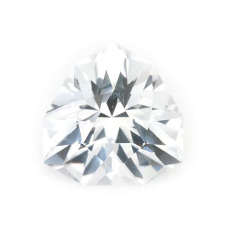 Lab Created White Sapphire Trillion Cut Casavir Jewelry