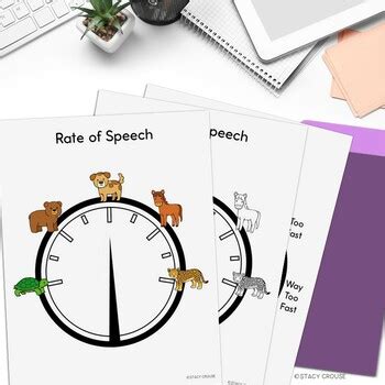 Rate Of Speech Visual Support For Speech Therapy And Fluency By Stacy Crouse