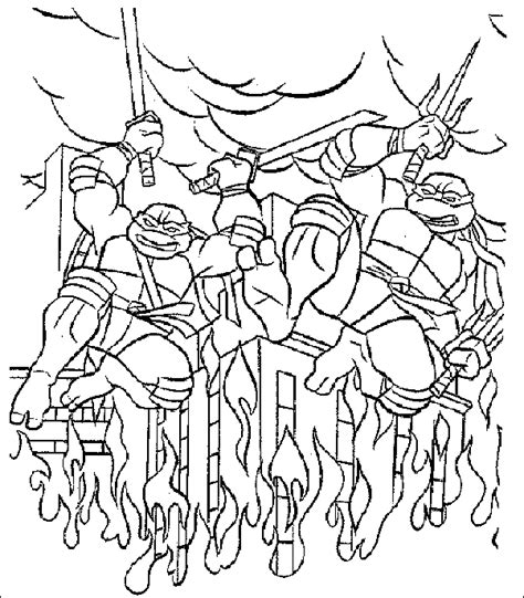 Disegni da colorare di tartarughe ninja. Disegno Tartarughe ninja 8