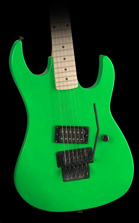 Rich Gunslinger Neon Green Electric Guitar Guitar Best Guitar