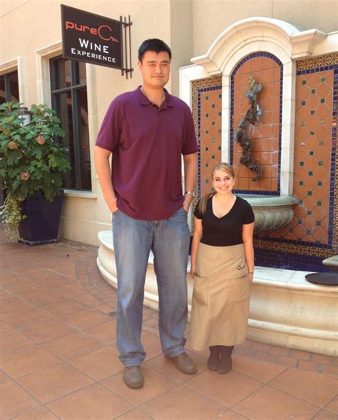 here s yao ming making people look insanely short for the win