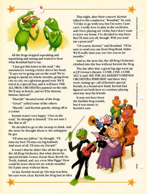 Moral stories help your children grow as a good personality, they help your kids to learn about the value of compassion, respect, integrity and responsibility in a easy way. Jim Henson's Bedtime Stories - Muppet Wiki