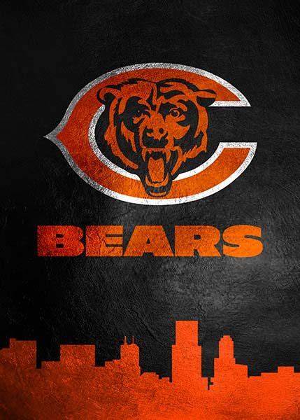 Chicago Bears Skyline Chicago Bears Wallpaper Chicago Bears Logo
