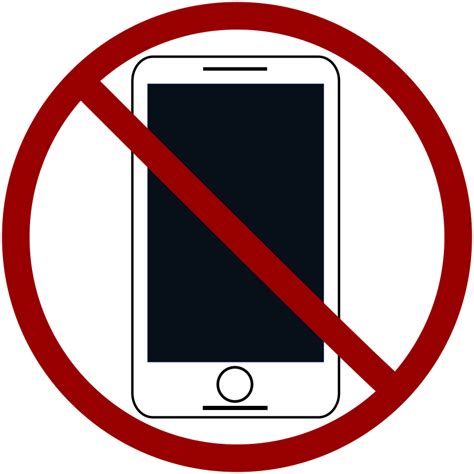 No Cell Phones Free Clipart Download No Smartphone Icon Openclipart