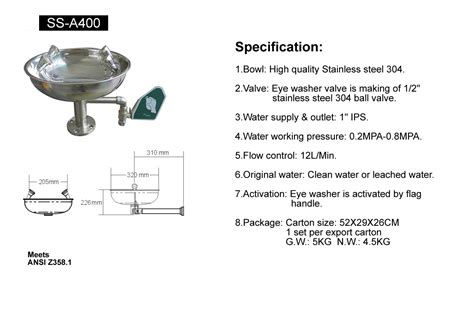 Portable eye wash station﻿s fill a niche in the emergency eye safety market. Eye Wash Station Dimensions : Includes 2 hse eye pad dressings. - Kirai Wallpaper