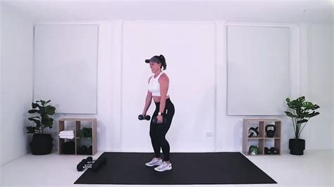 Narrow Stance Squat To Front Raise Youtube